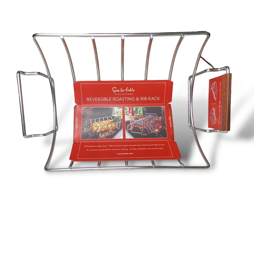 Sur La Table Reversible Roasting And Rib Rack NEW