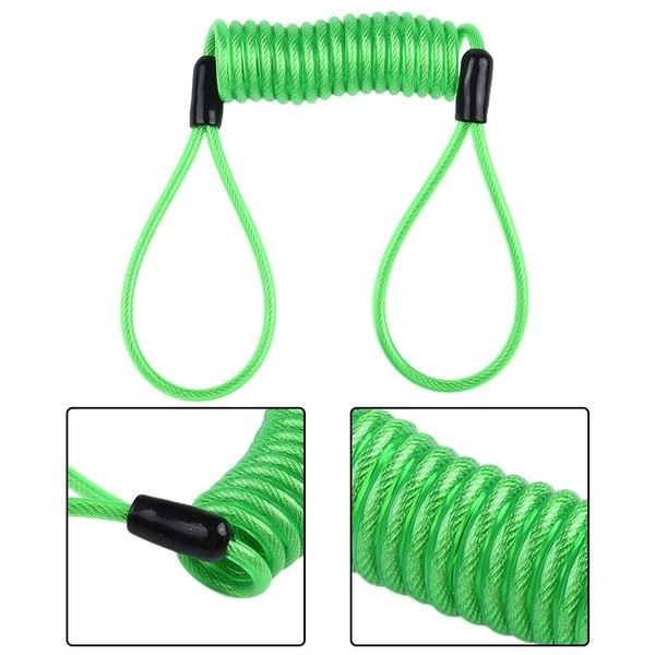 Enhanced Security Disc Lock Reminder Cable for Motorcycles and Scooters