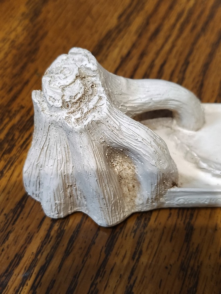 Alligator In Water Tree Stump On One End Incense Holder