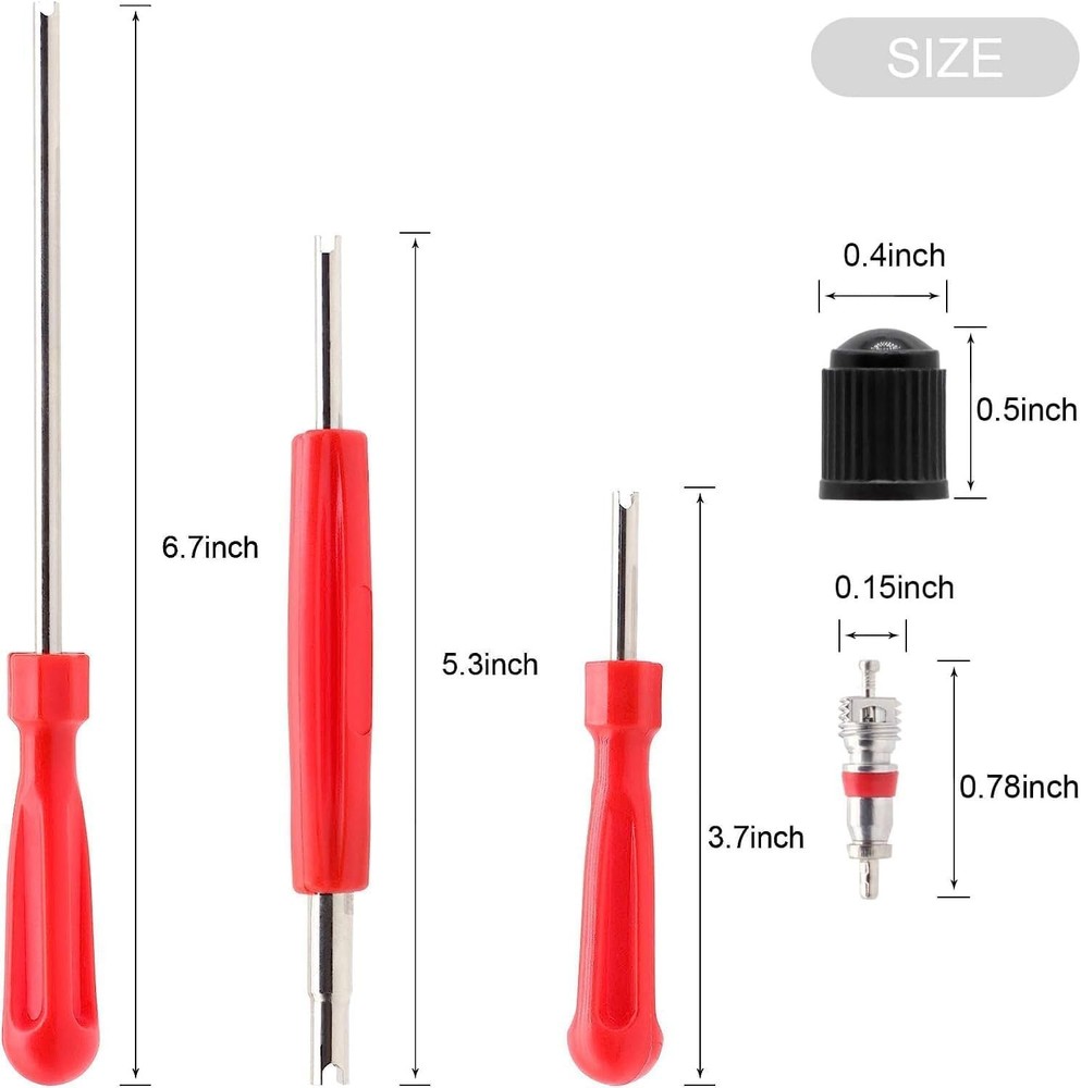 Valve Stem Puller Installer Tool, 5Pcs TR412, TR413, TR414 40 PCS