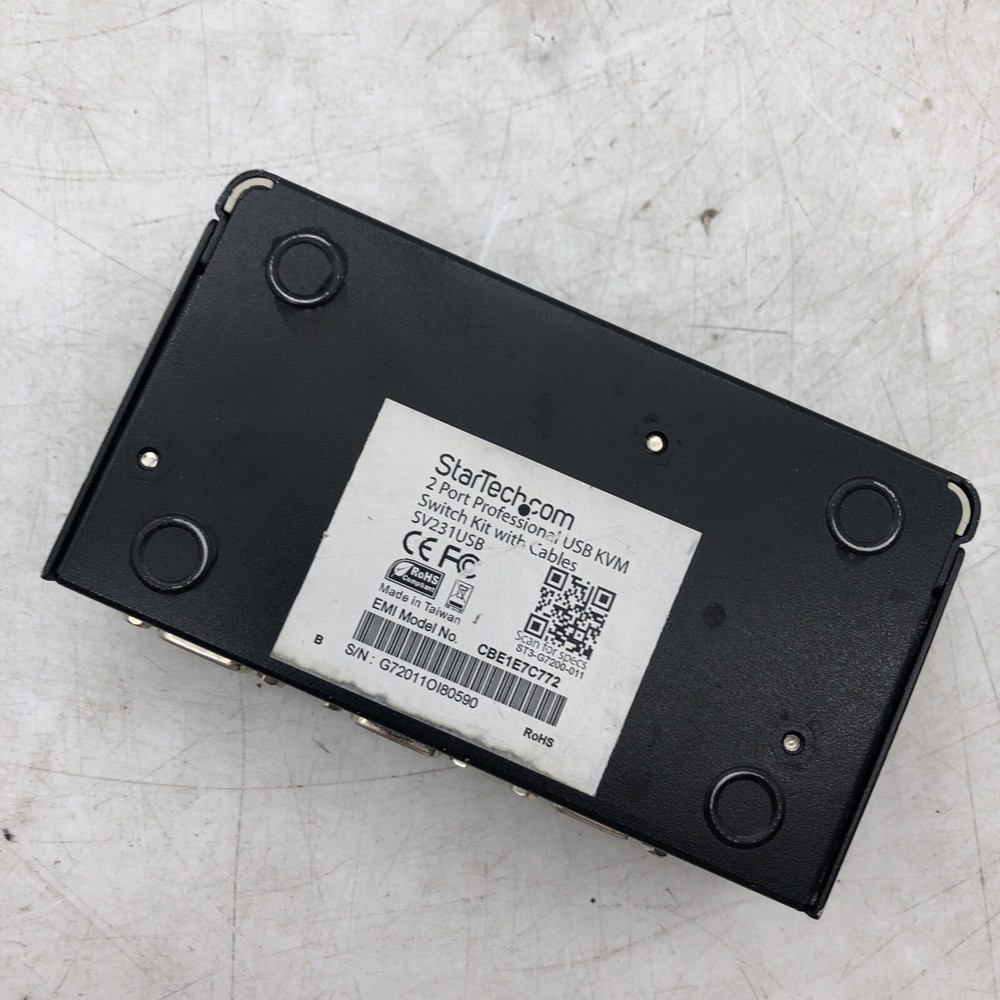 StarTech.com SV231DDVDUA 2-Ports External KVM Switch SV231DDVDUA POWER TESTED