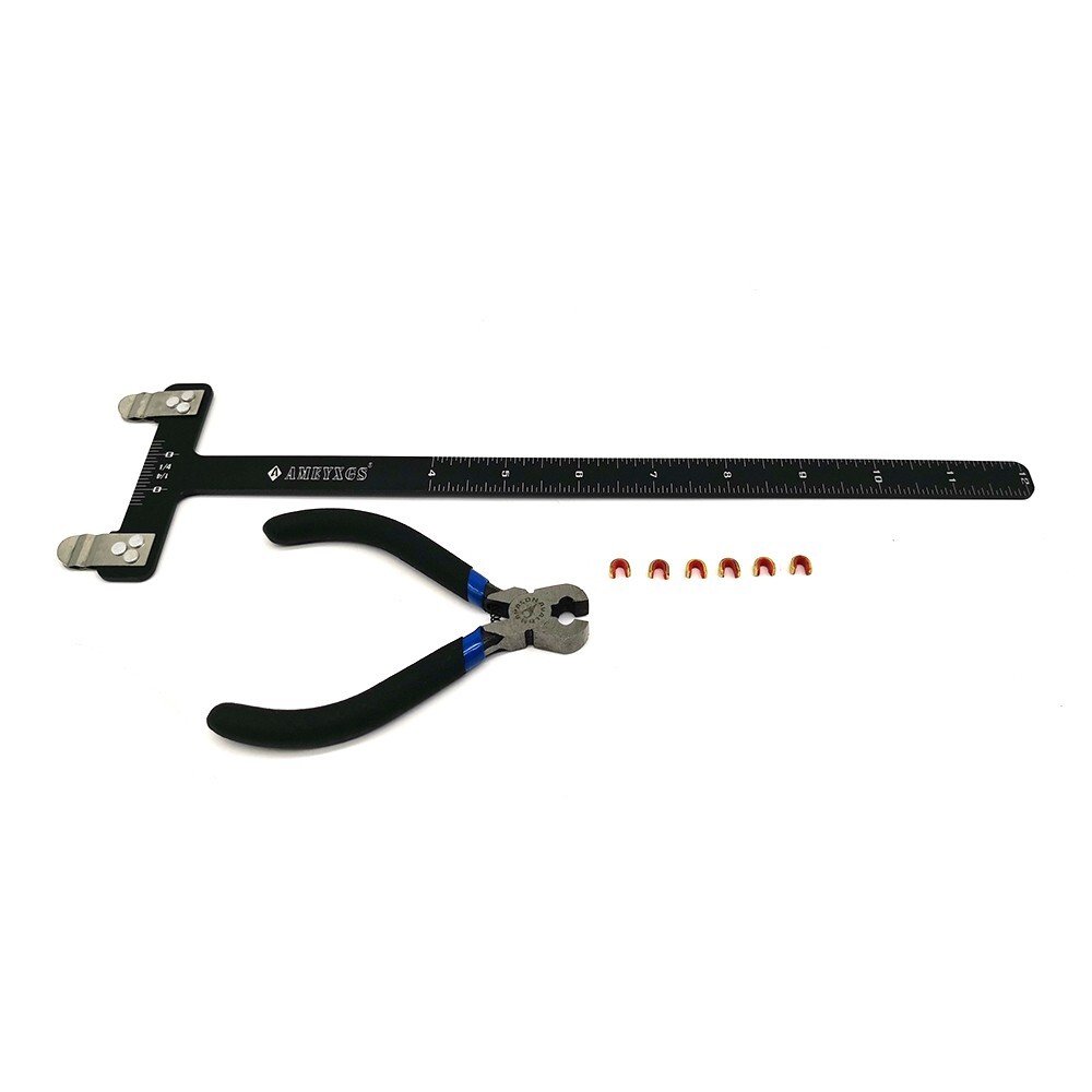 Archery T Shape Bow Square Ruler + String Nocking Points Pliers Strings Knock