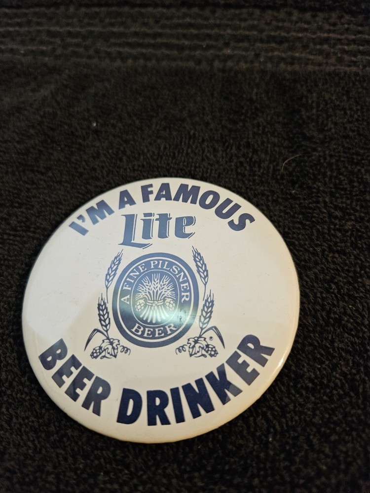 Miller Lite Beer 3 Inch Button