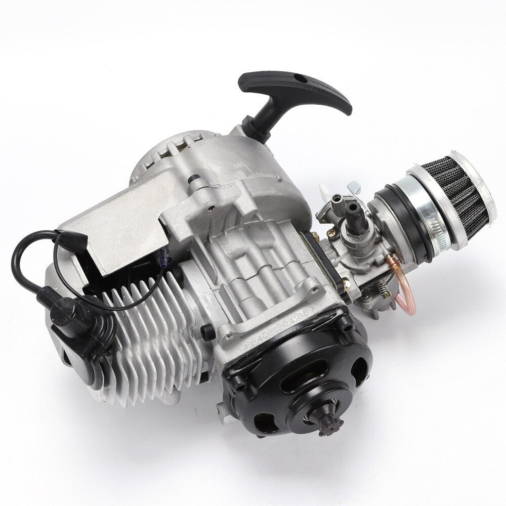 49cc 2 Stroke Engine Motor, Pull Start Mini Gas Engine Starter Motor 1.3HP for P