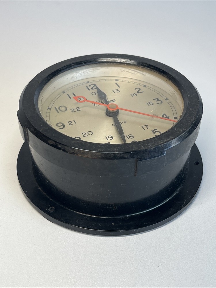 SET-Bakelite Chelsea Ship's Clock & Barometer 4" Card