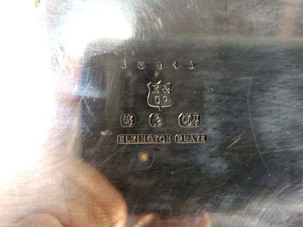 Antique Elkington Silver Plate Covered Serving Dish