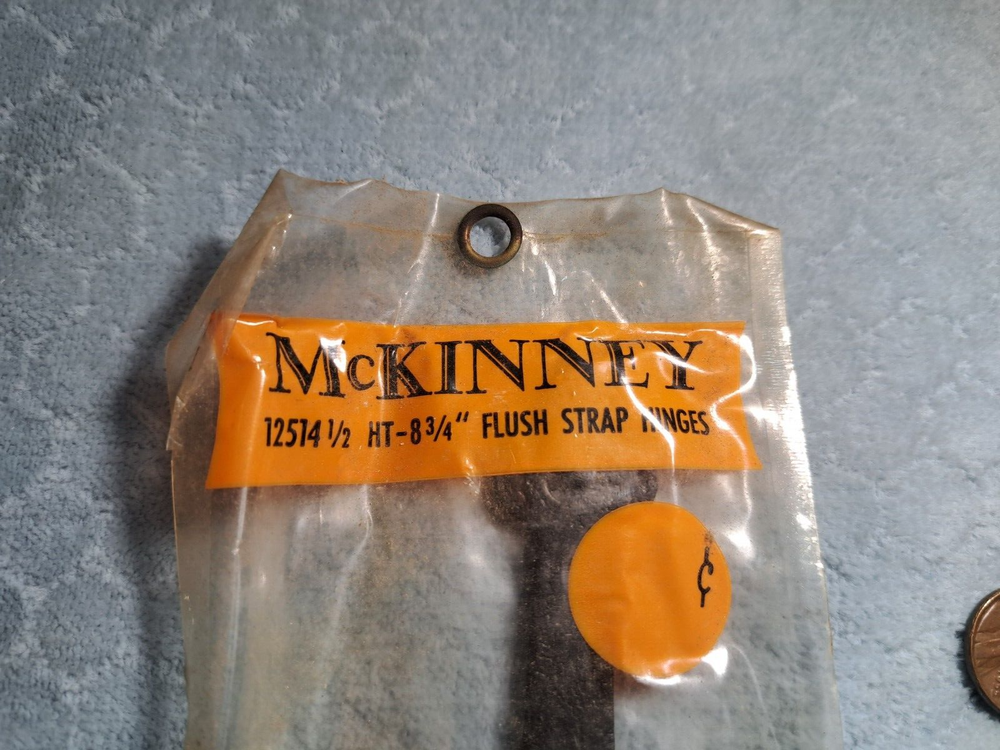 McKinney Strap Cabinet Hinges Flush NOS