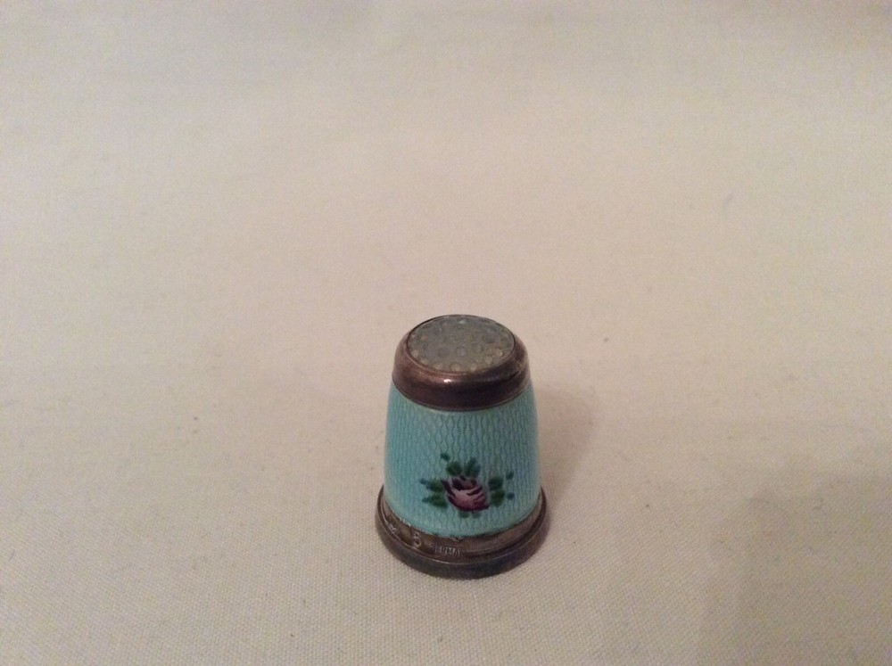 Antique c1920 Silver German Gabler Thimble