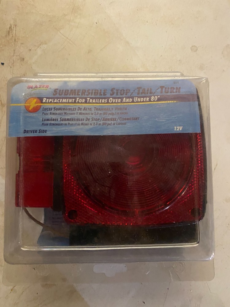 Blazer Stop/Tail/Turn Submersible Lamp # B84 driver side