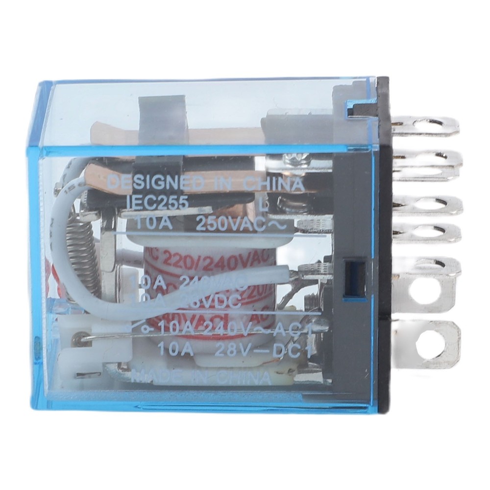 Efficiently Designed LY2N J Relay with Socket Base Operating at 220VAC/240VAC