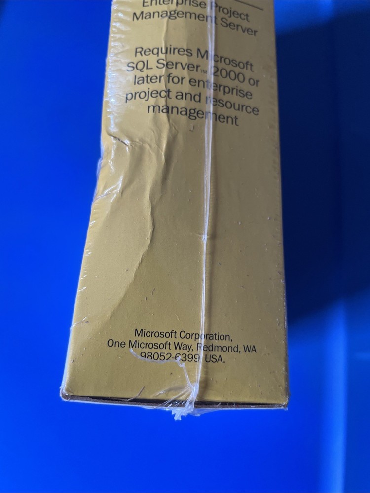 Microsoft Project Server 2002 _ Enterprise Project Management Server- 5 Licenses