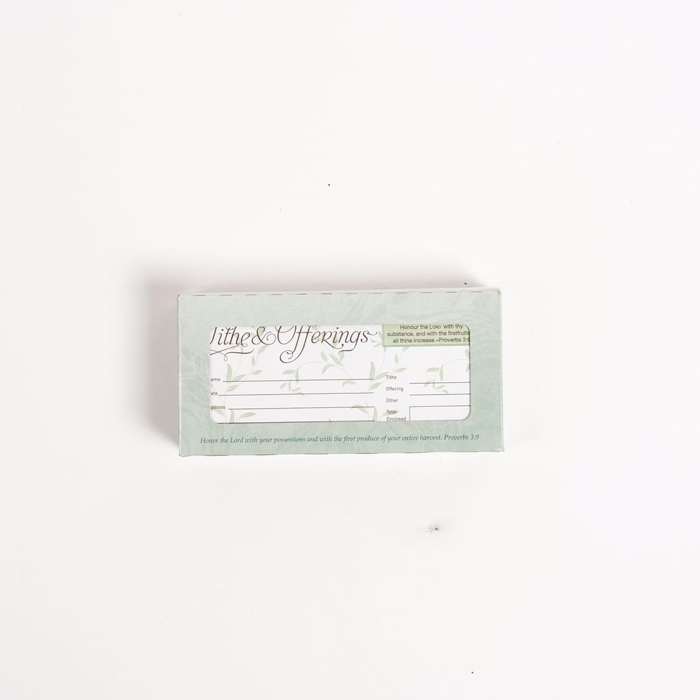 Rectangular Gummed Offering Envelopes | 52-Pack | Perfect for Church Services