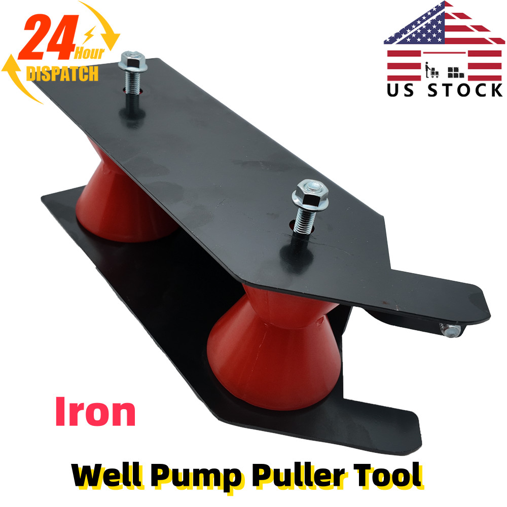 For About 10.1 LBS Well Pump Pulling & Installing Assist Tool Pipe&Cable Rollers