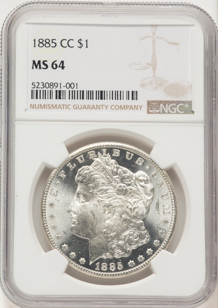 1885-CC Morgan Dollar NGC MS64