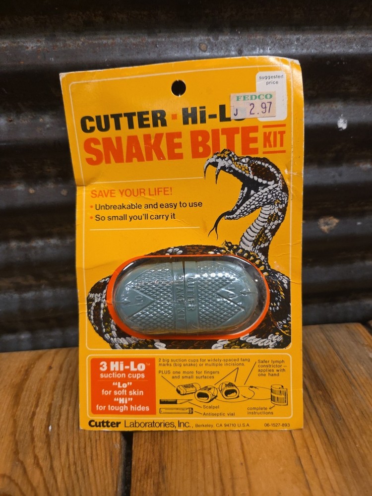 CUTTER HI LO SNAKE BITE KIT. (UNOPENED PACKAGE)