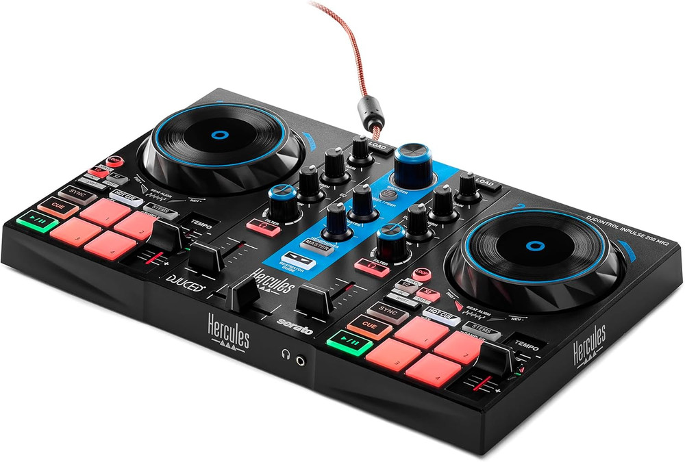 Djcontrol Inpulse 200 MK2 Arctic Blue Edition - Ideal DJ Controller for Learning