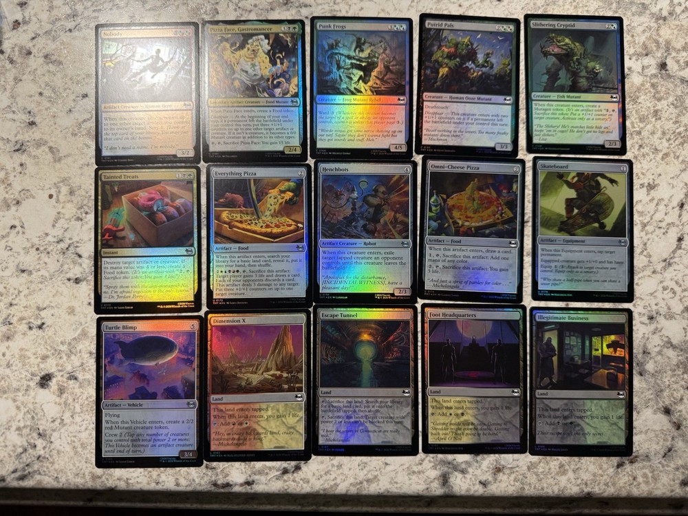 MTG TMNT 2026 COMPLETE FOIL COMMON UNCOMMON set & Lands