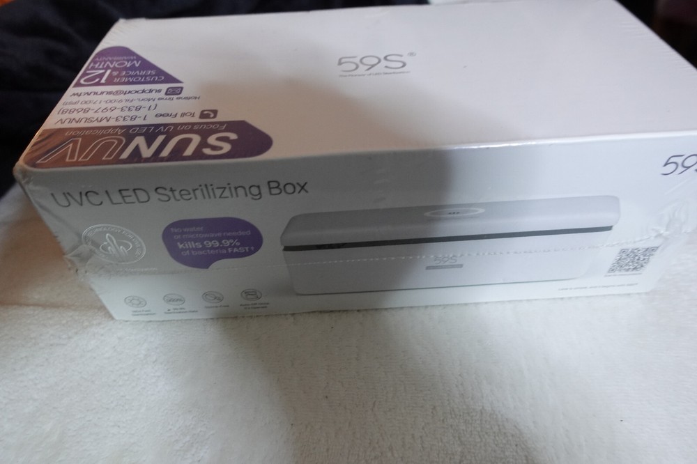 SUNUV UVC LED Sterilizing Box 59S NEW SEALED IN BOX --LOCATED J5