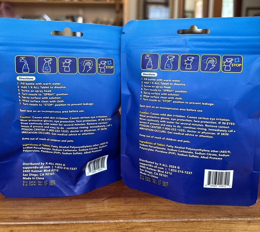 XALL MultiPurpose Cleaning Tablets 2pk