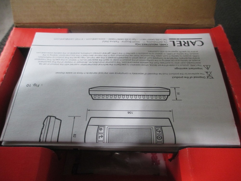 Carel PGDE000W00 Display Board NEW!