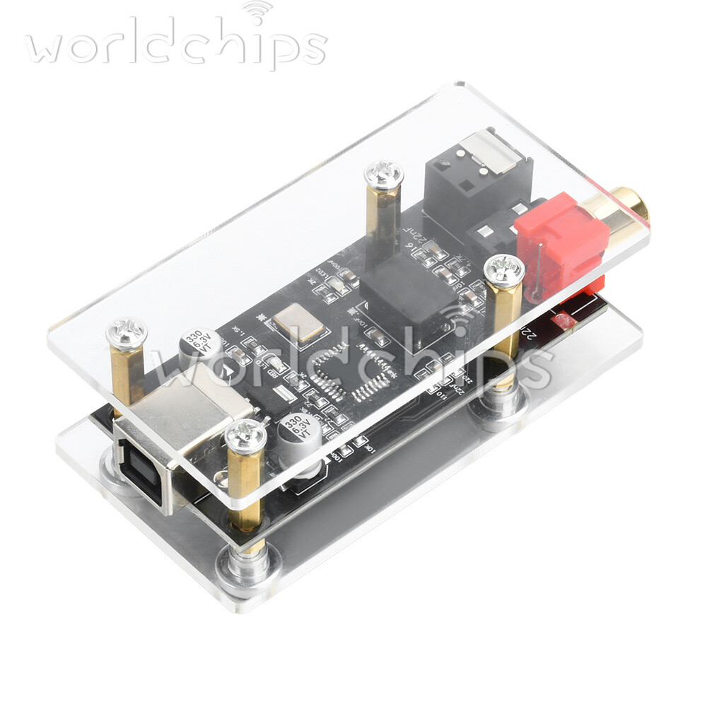SPDIF to Fiber Signal Conversion Audio Decoder Board Phones Computers Connected