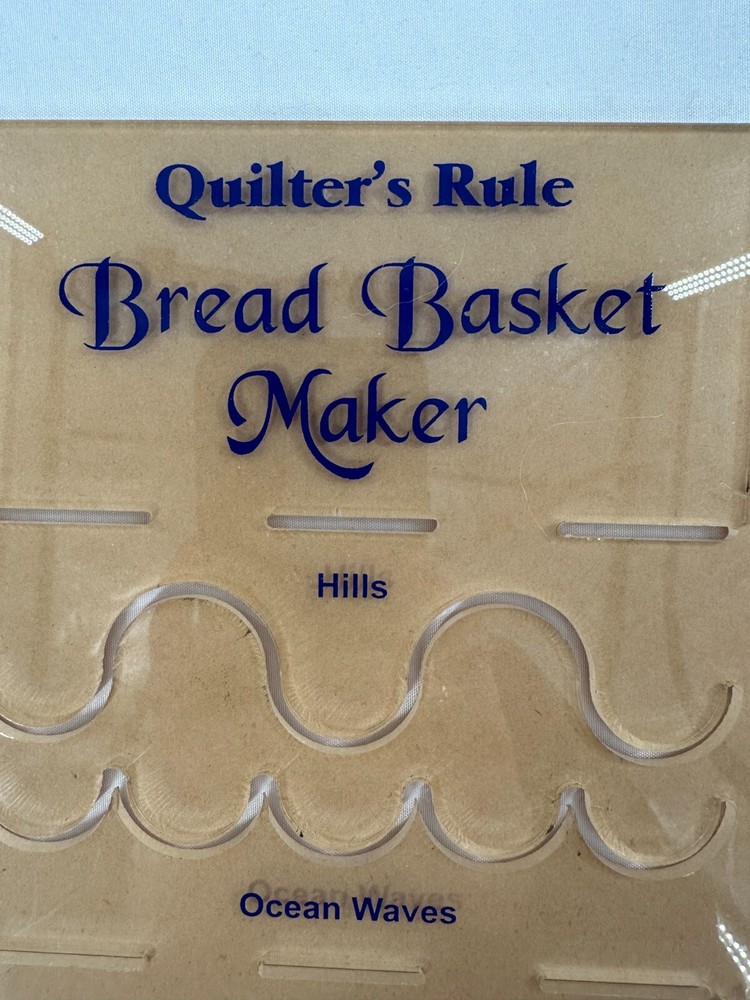 Quilter's Ruler Quilted Bread Basket Pattern Maker Plastic Template.
