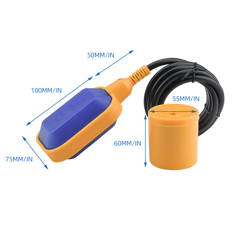 Float Switch Water Level Controller 16A with 1m 2m 3m 4m 5m Cable Sensor