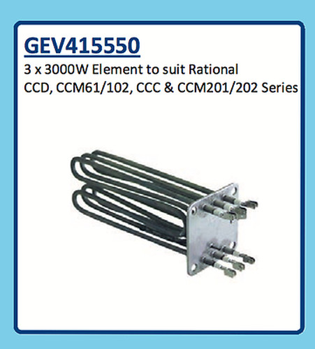 RATIONAL ELEMENT 3 x 3000W CCD, CCM61/102, CCC & CCM201/202 SERIES GEV415550