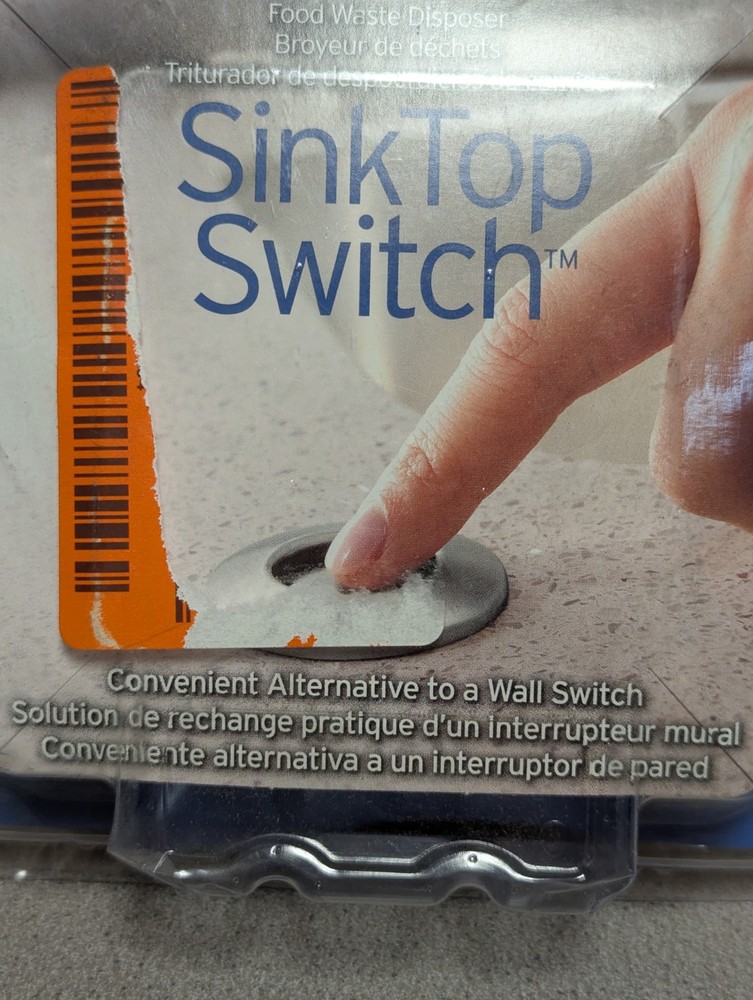 InSinkErator STS-OOSN SinkTop Satin Nickel Button Dual Outlet Switch