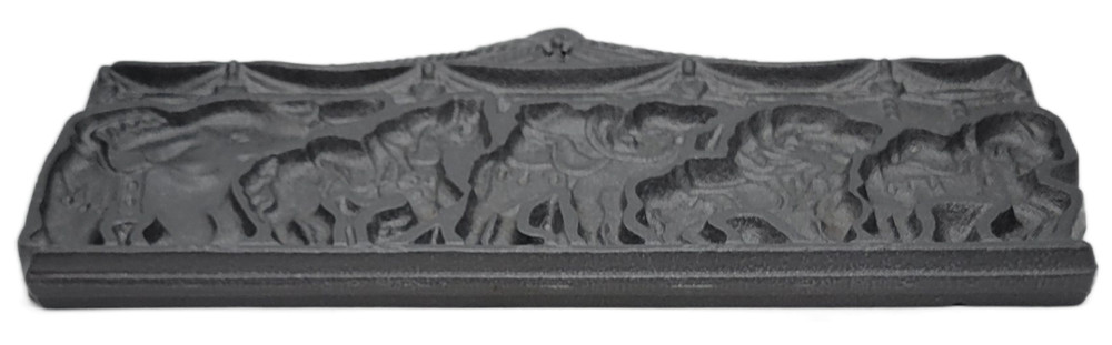 Vintage John Wright Double-Sided Carousel Cast Iron Pan Mold