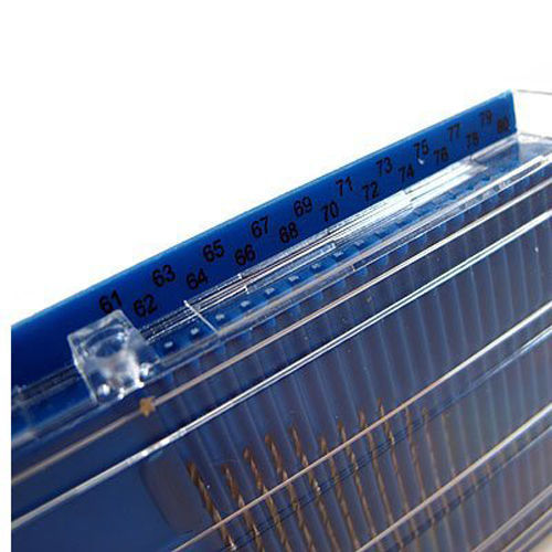 New 20pc Micro-Drill Bits Index 61-80 w/ Plastic Case * US FREE SHIPPING *