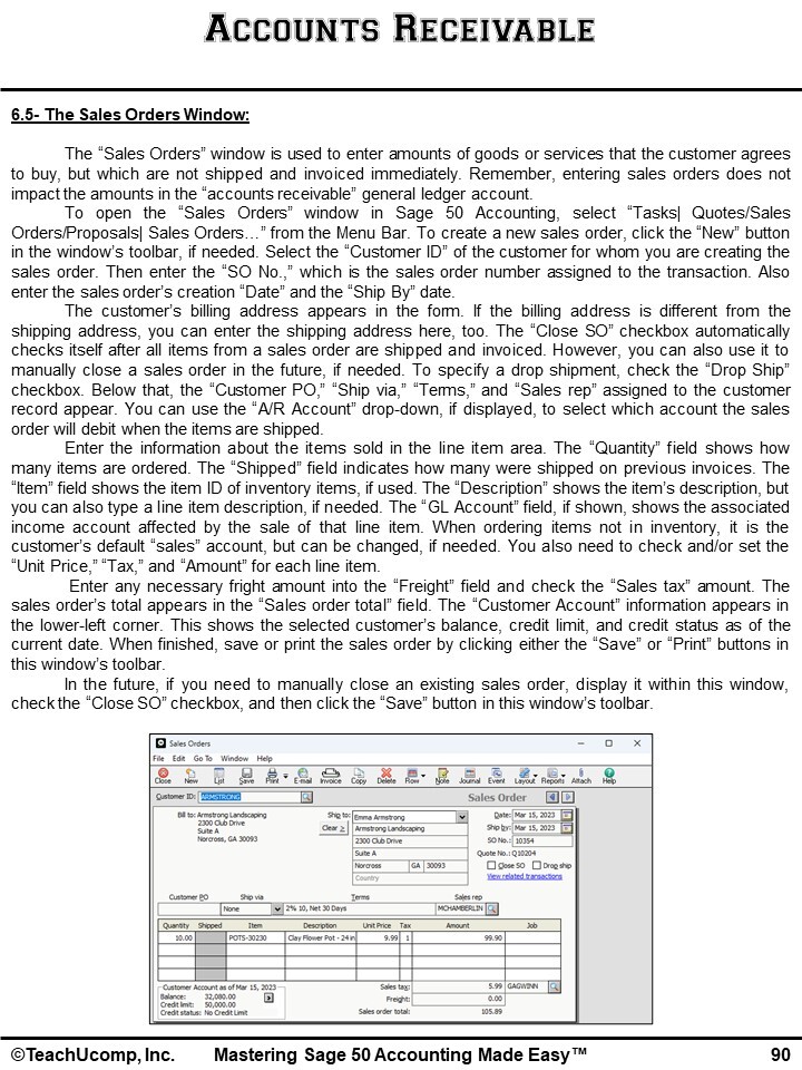 SAGE 50 ACCOUNTING 2023 DELUXE Training Tutorial Course & Quick Reference Guide
