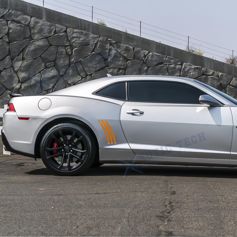 For Chevy Camaro 2010-2015 6pc Side Vent Stripe Panel Insert Stickers Decals