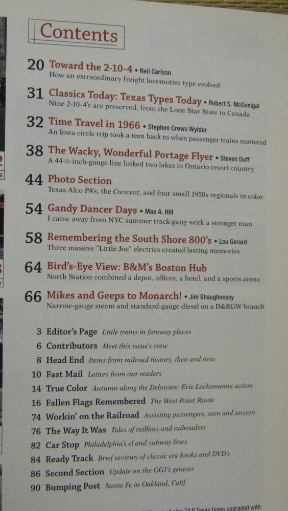 Classic Trains Magazine Fall 2010
