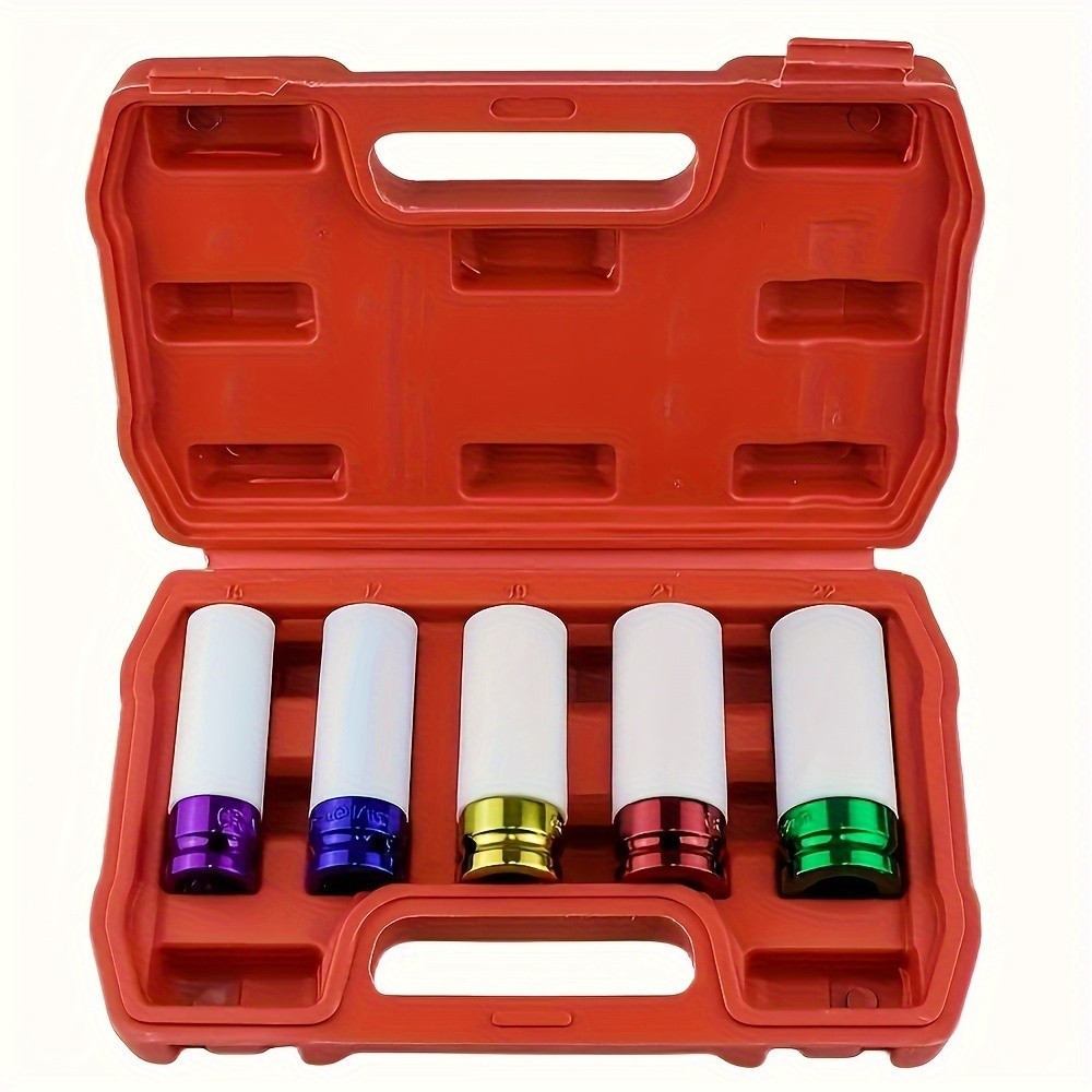 Tire Lug Nut Socket Set - Scratch-Free, Multi-Size for Car Wheel Repair