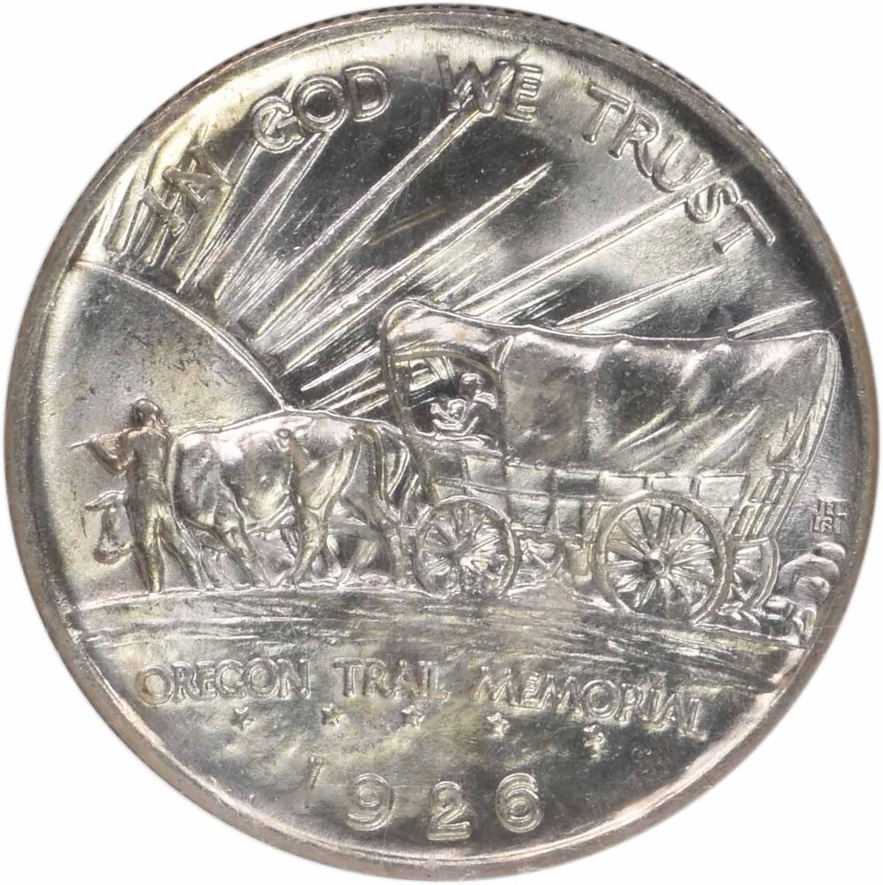Oregon Commemorative Silver Half Dollar 1926-S MS66 NGC