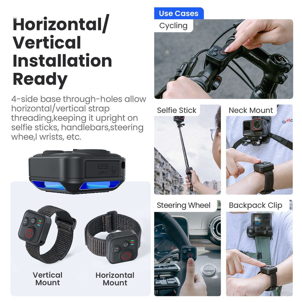 Multiple Functions Camera Bluetooth 5.1 Remote Controllor for GoPro Hero Series
