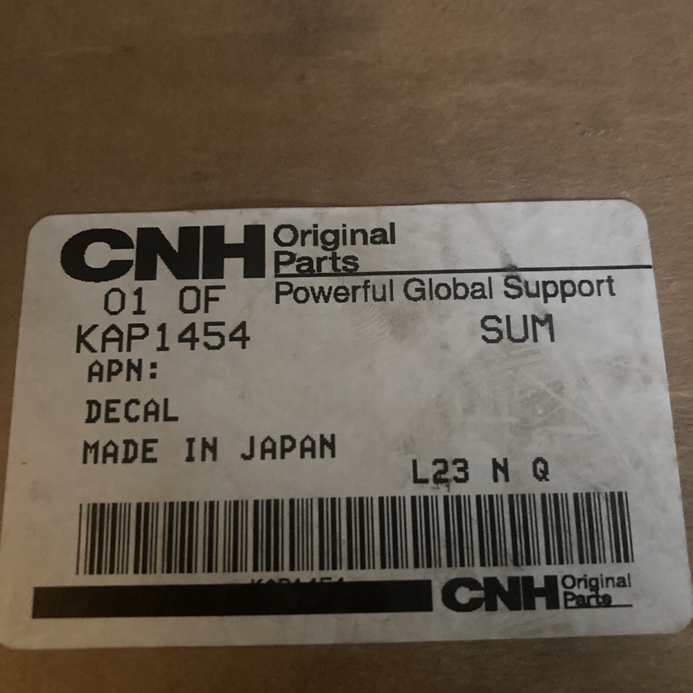 NOS Case KAP1454 Decal