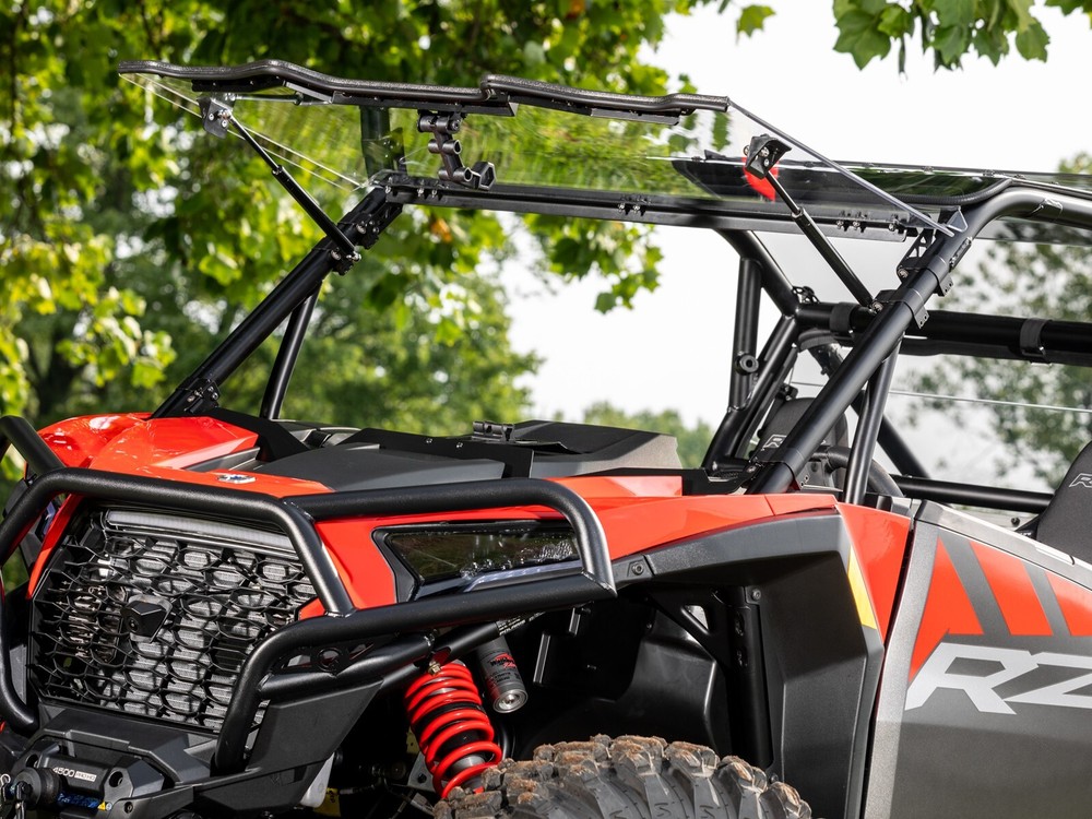 SuperATV Scratch Resistant Flip Windshield for Polaris RZR XP (2024+)