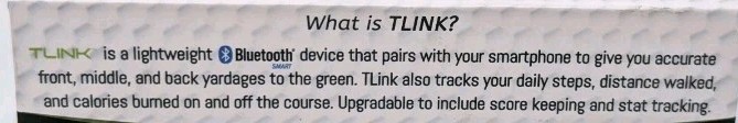 TLink Golf GPS Watch/Activity Tracker For iOS & Android -App No Longer Available