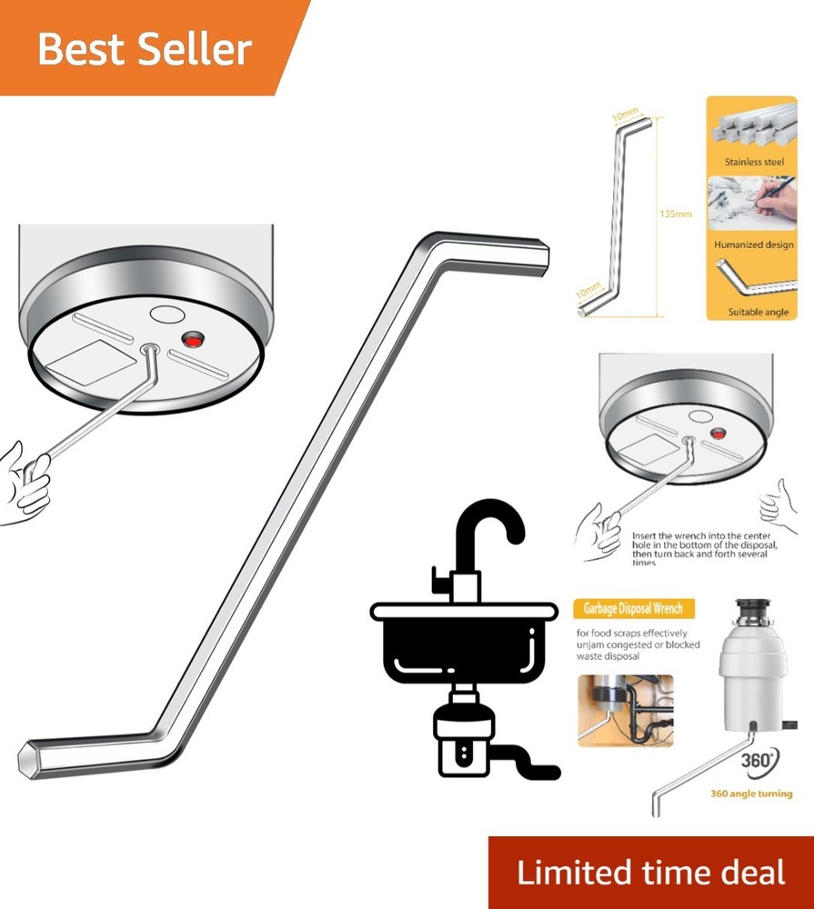 Compact Garbage Disposal Allen Wrench - Essential Tool for Kitchen Sink Repairs