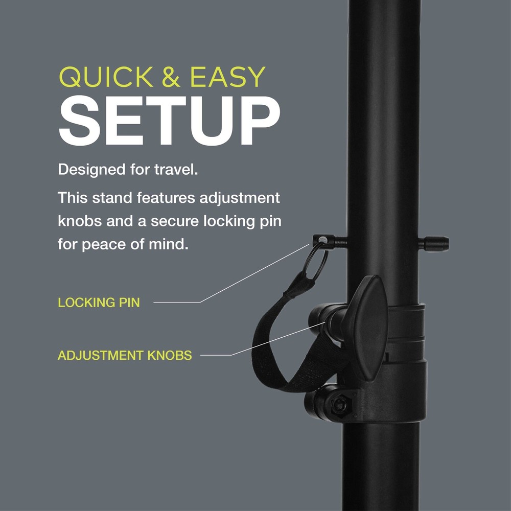 Knox Gear Adjustable Tripod Speaker Stand Bundle