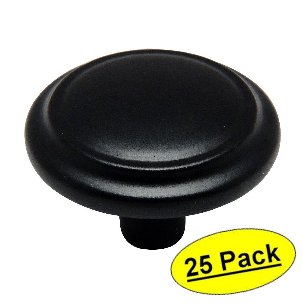 *25 Pack* Cosmas Cabinet Hardware Flat / Matte Black Knobs #799FB