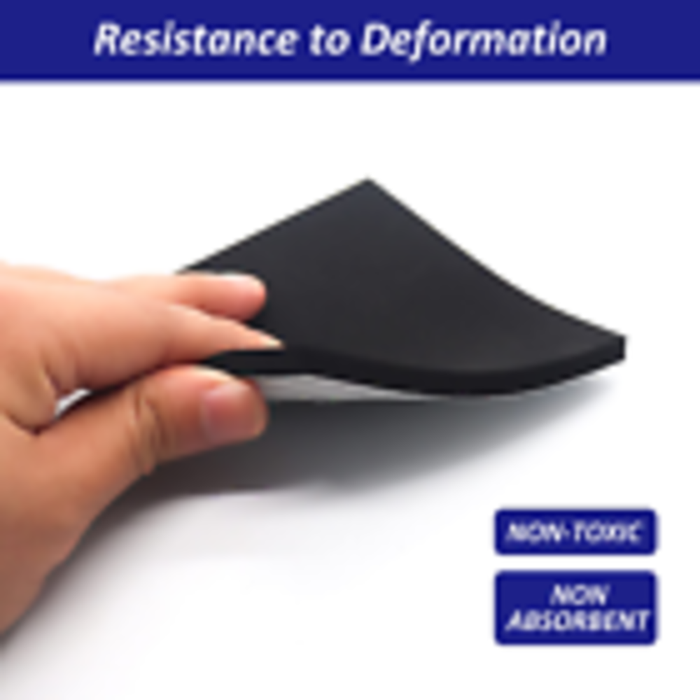 4piec Foam Padding Sheets with Adhesive Backing - 1/4" Thick Self Stick Neoprene