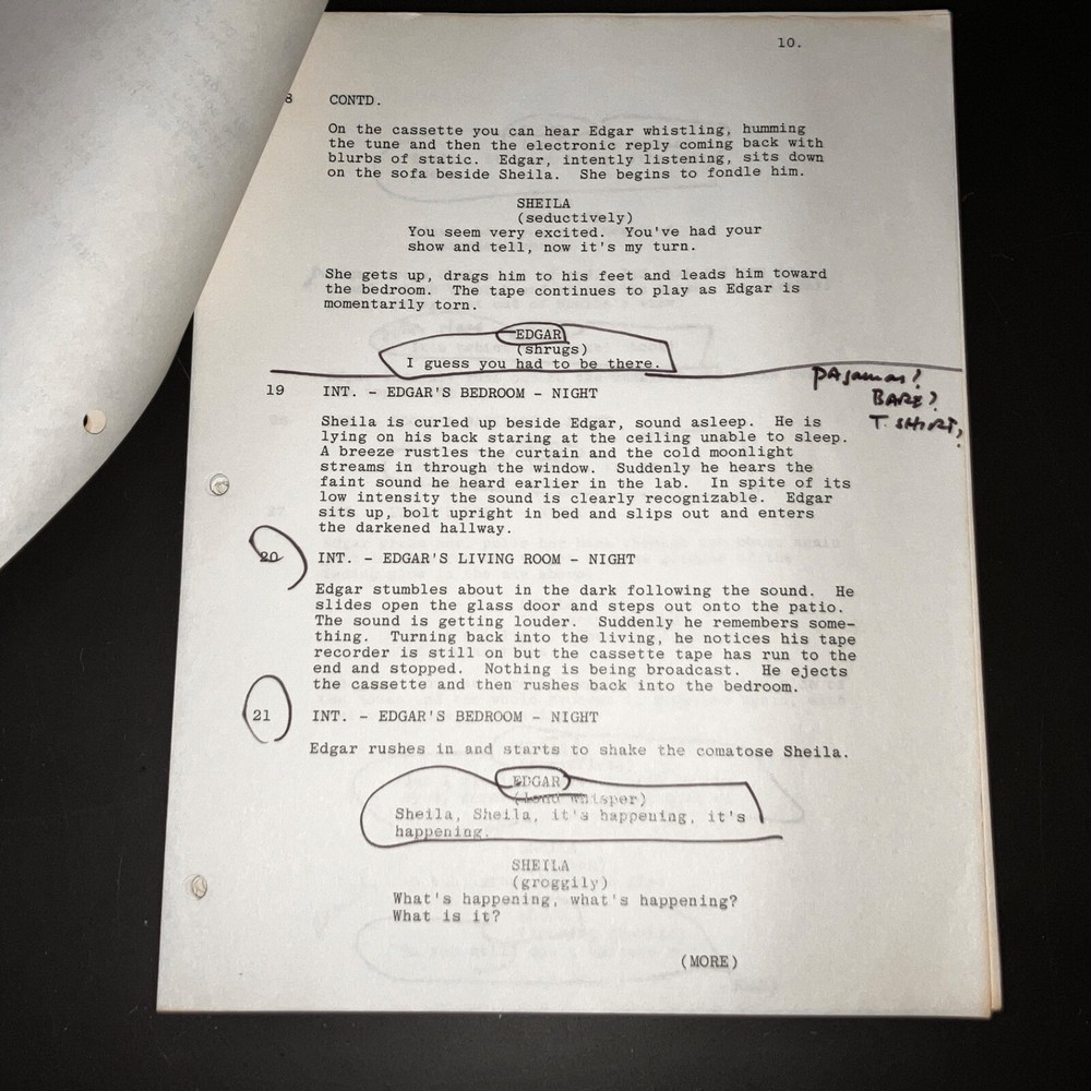 PSI FACTOR (1980) Peter Mark Richman's Notated Alien Sci-Fi Script + COA!