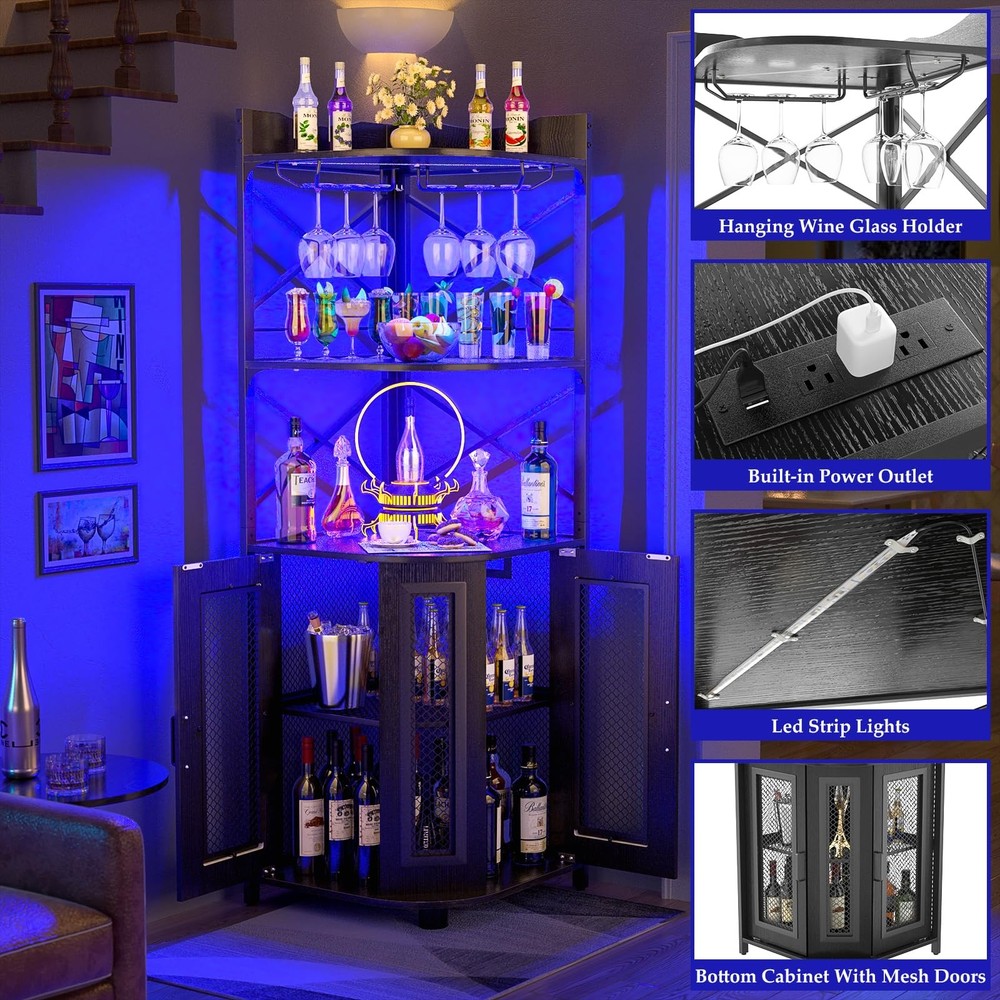 LED Corner Bar Unit Industrial Power Outlet