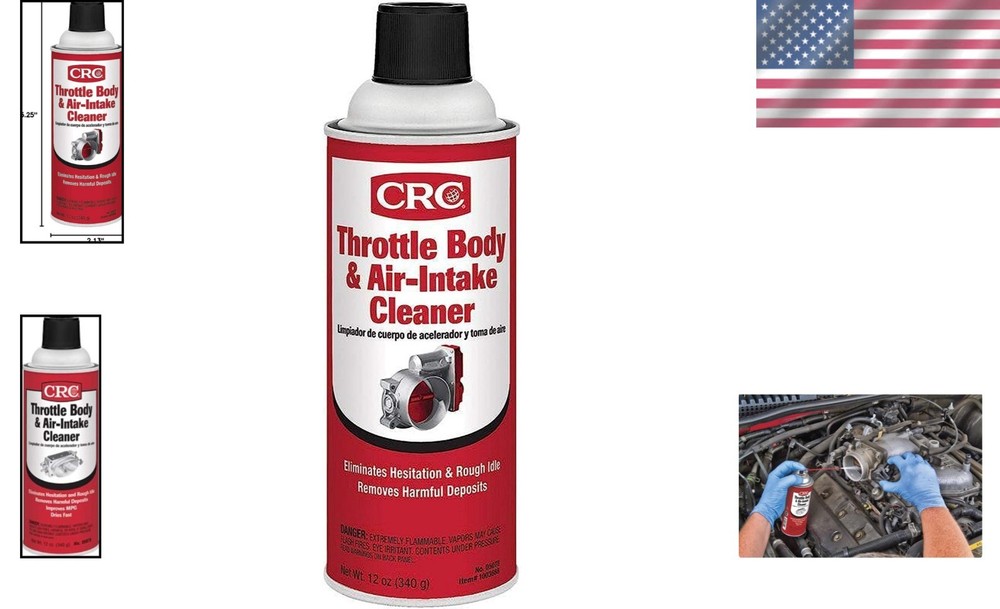 12 oz Throttle Body & Air-Intake Cleaner - Effective Engine Maintenance Solution