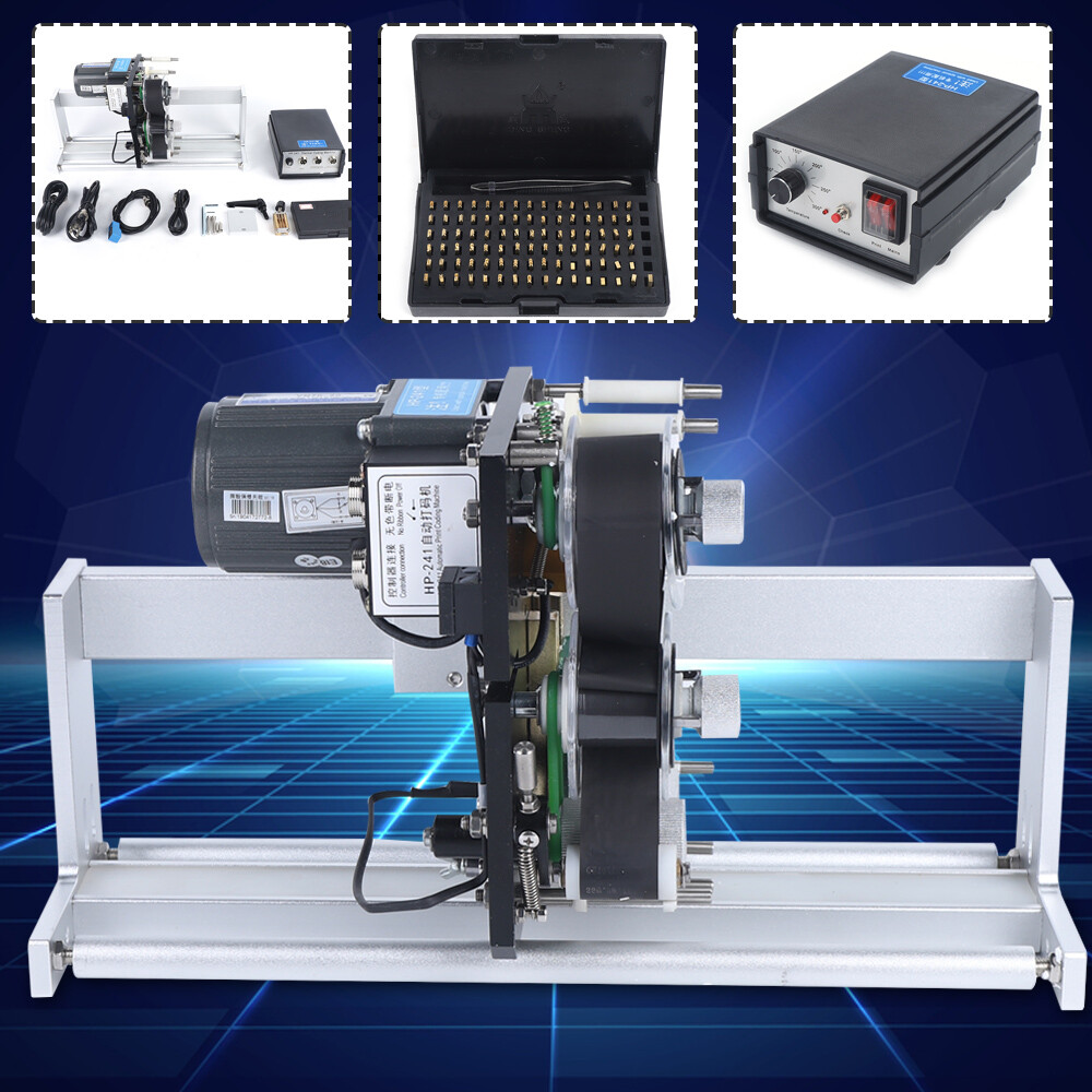 Electric Automatic Hot Stamp Ribbon Code Printer HP-241 Ribbon Coding Machine