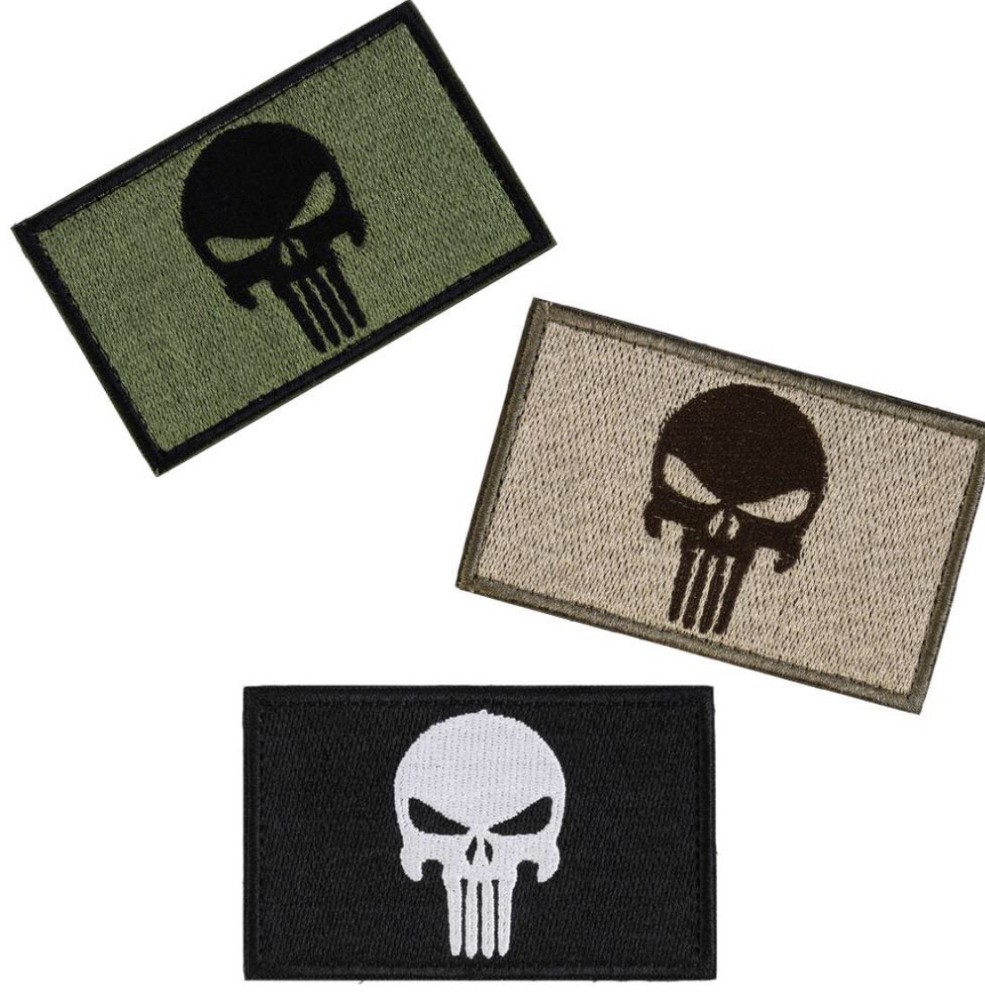 DEVGRU Skull SWAT SOCOM Special Ops Embroider Patch TAN