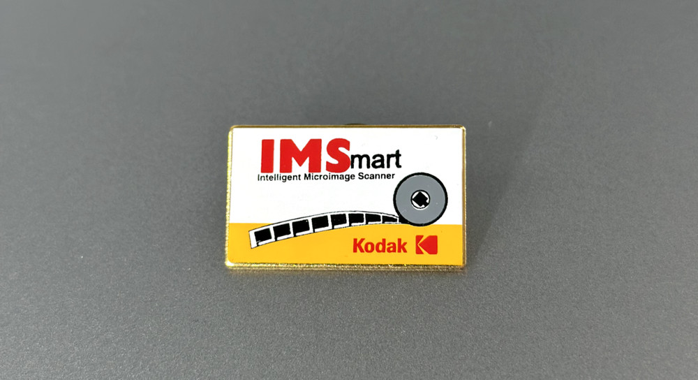 New Vintage Kodak IMS Smart Intelligent Microimage Scanner Hat Lapel Pin